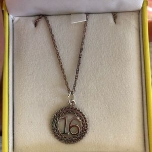 Sweet 16 sterling silver necklace